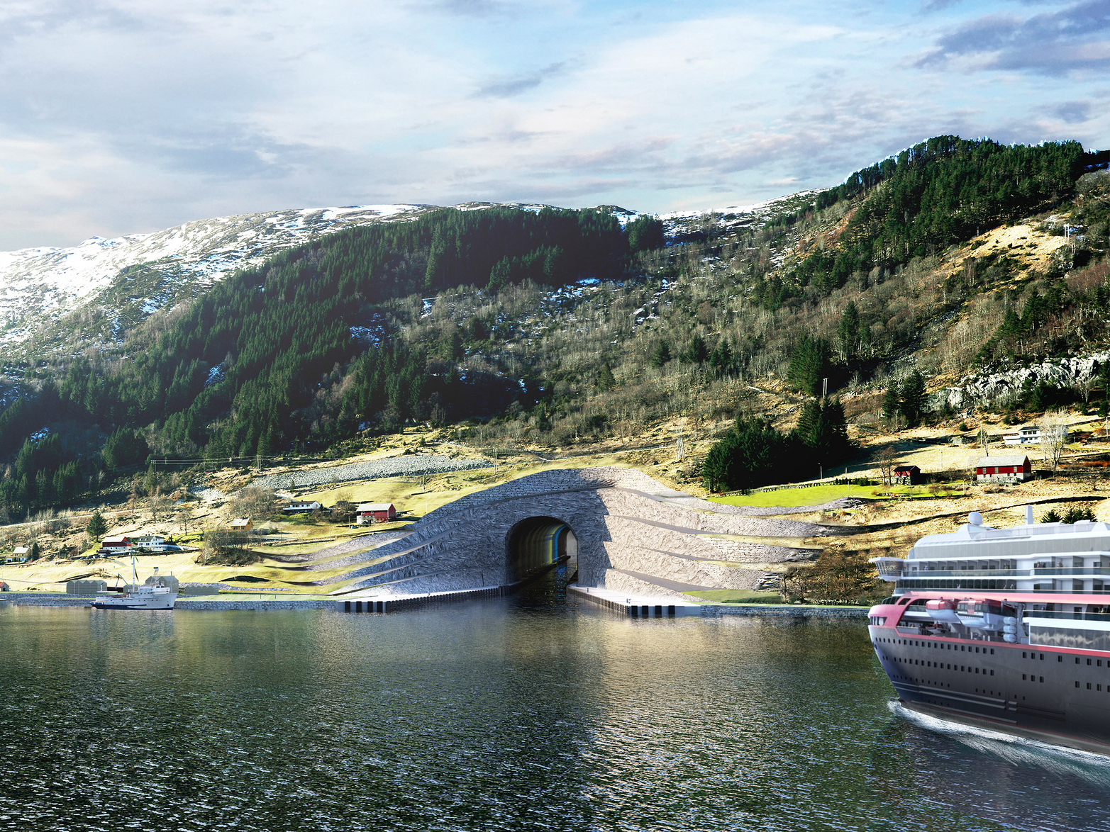 ノルウェーで建設が計画される船用トンネル
