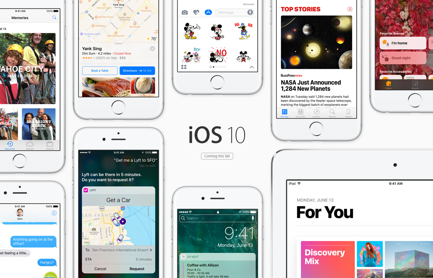 iOS10のスクリーンショット