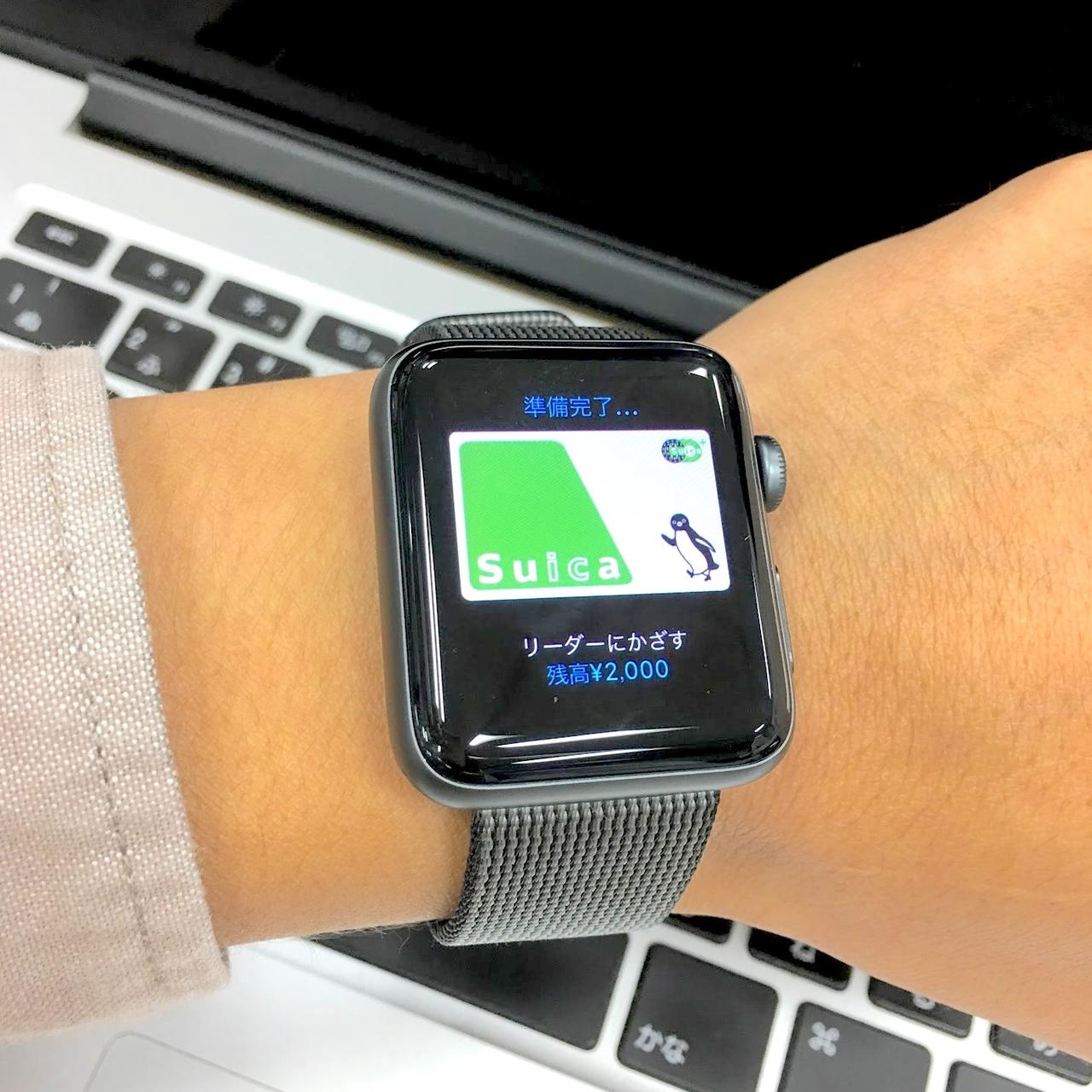 Apple WatchでApple Payを使うイメージ