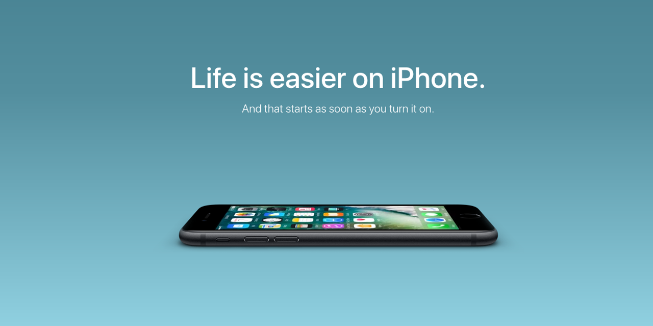 iPhoneへの切り替えを促す広告