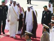 サウジアラビアのサルマン国王とカタールのタミム首長