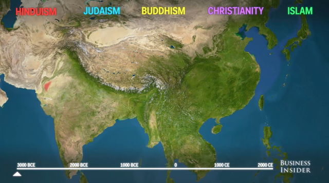 地図で分かる、世界5大宗教の歴史と広がり | Business Insider Japan