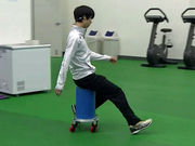 トレーニングをする羽生選手