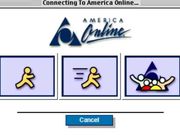 AOL接続画面