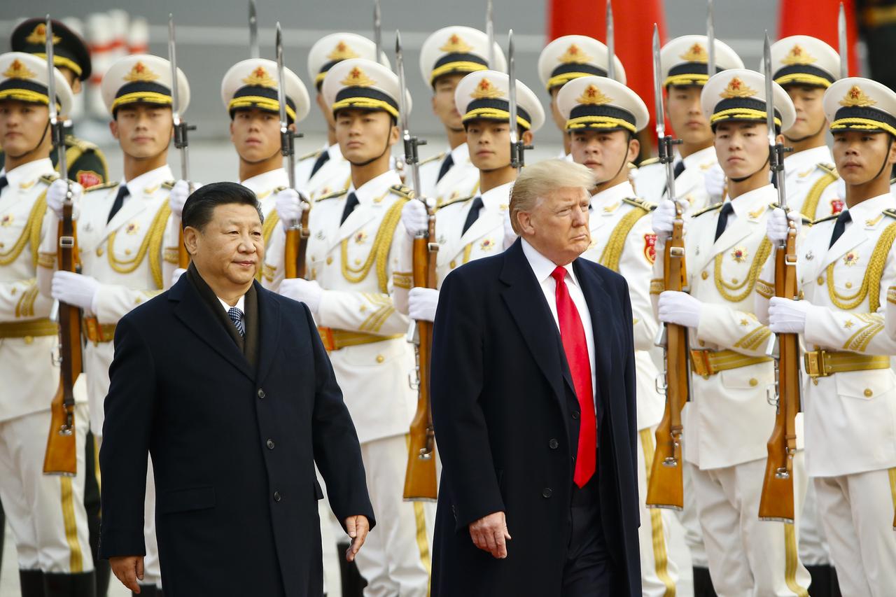 2017年11月、中国を訪問したトランプ米大統領と、中国の習近平国家主席。