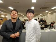 トリプル・ダブリュー・ジャパンに｢レンタル移籍｣中の経産省の伊藤さん（右）と、中西敦士代表取締役。