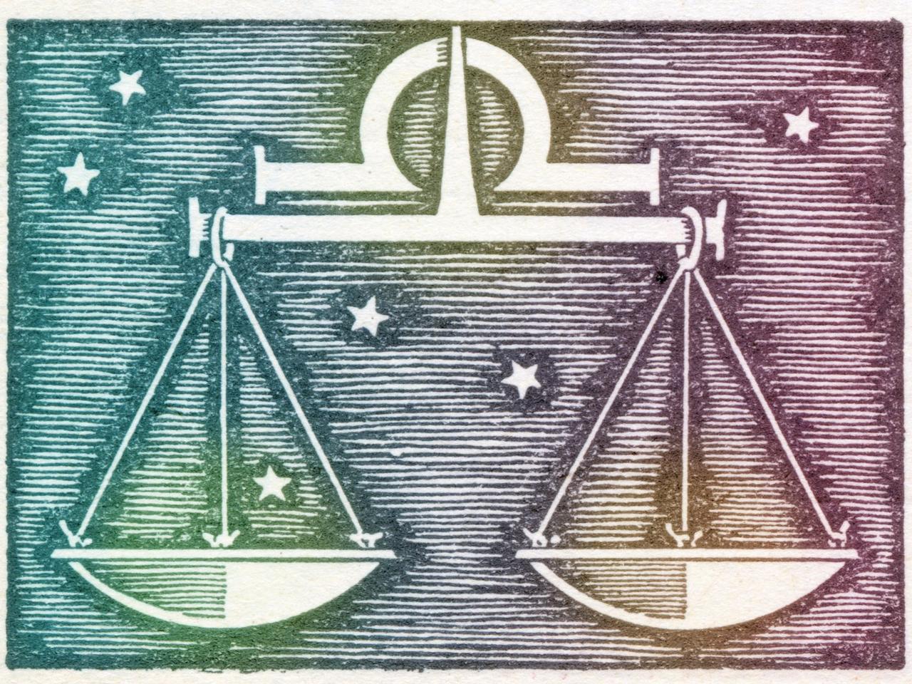 天秤座（リブラ）は公正さ、正義、そして｢公平な分配｣を意味する。