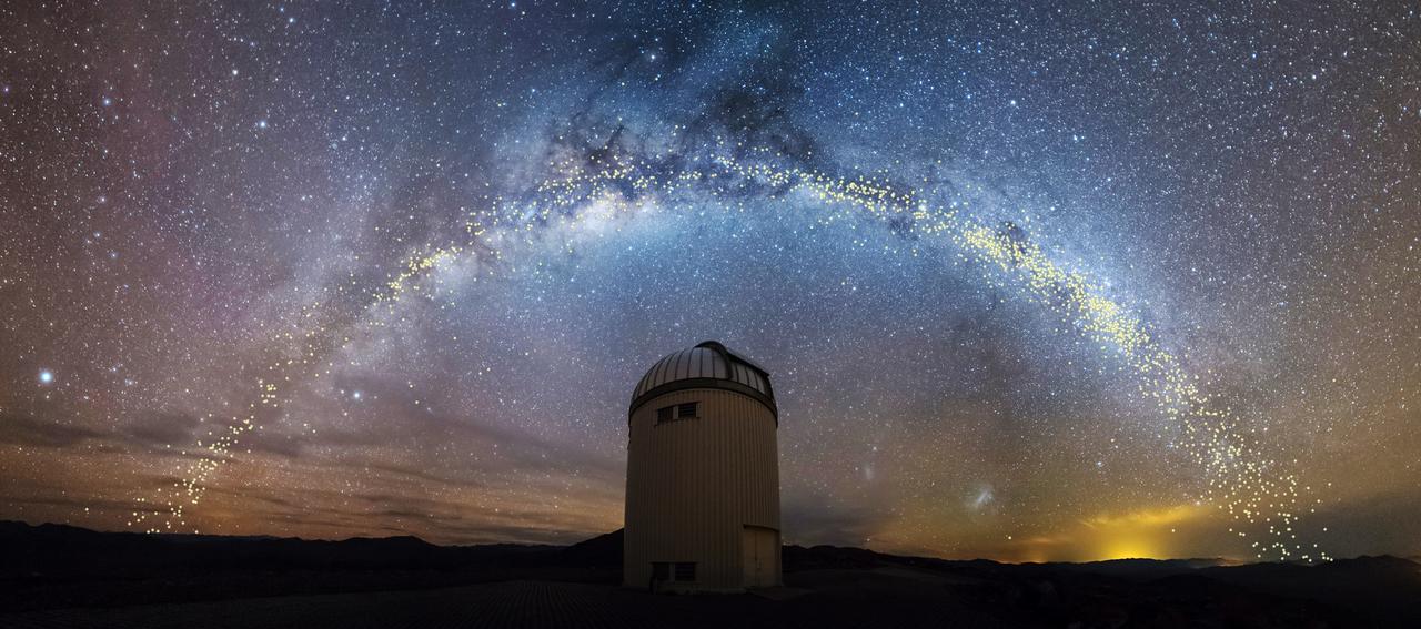 研究者たちは、チリのラスカンパナス天文台の望遠でセファイド変光星を見つけ、銀河系の全体像を捉えた。