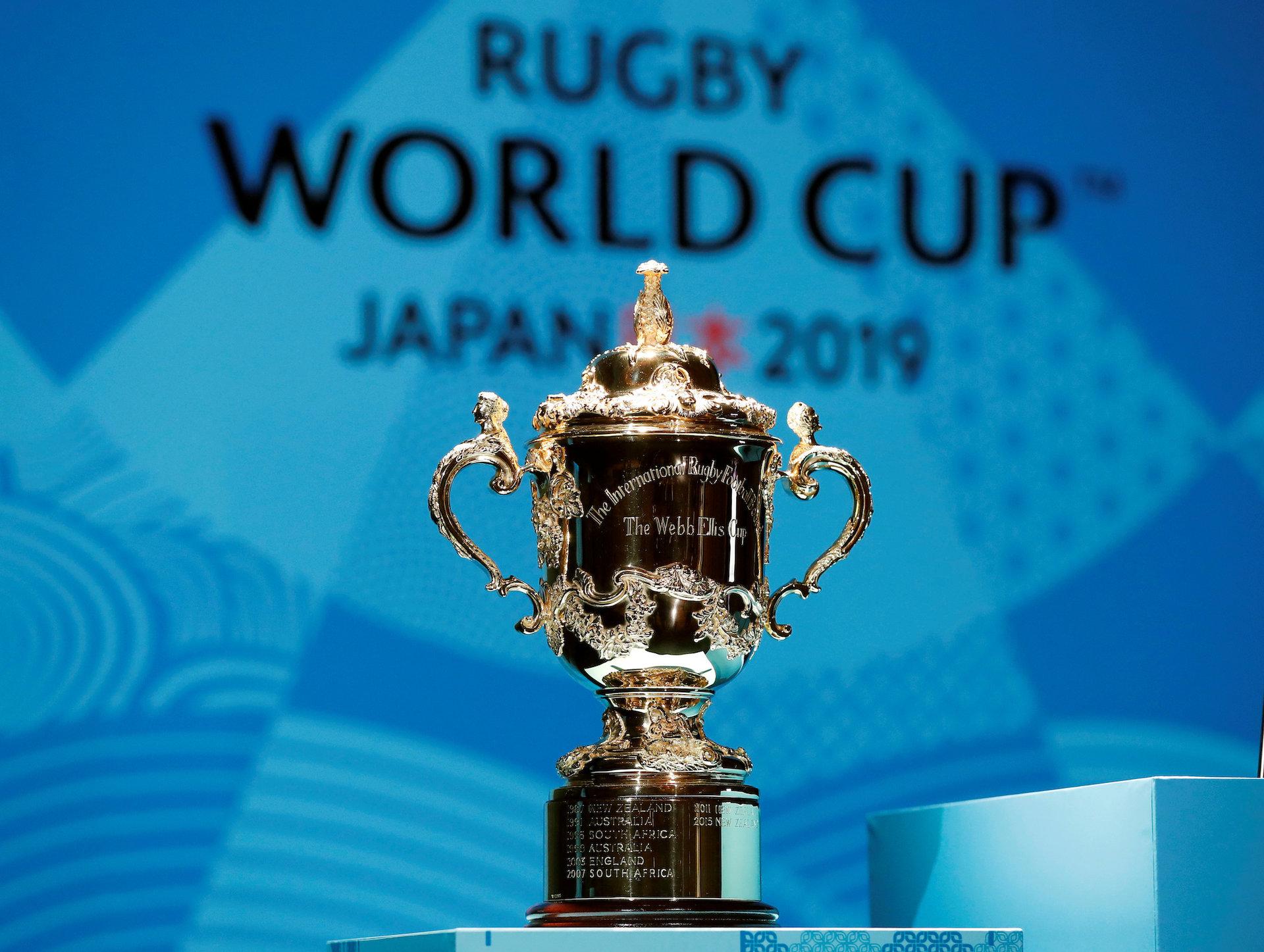 ラグビー選手憧れ、優勝トロフィー「ウェブ・エリス・カップ」と