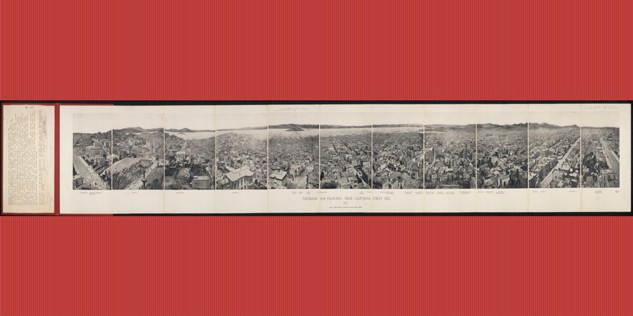 エドワード・マイブリッジが撮影したパノラマ写真は、19世紀には広く販売されていたが、今日では珍しいと思われる。