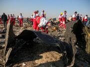 ウクライナ国際航空機の墜落現場（イラン・テヘラン）