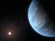 太陽系外惑星K2-18bの想像図。