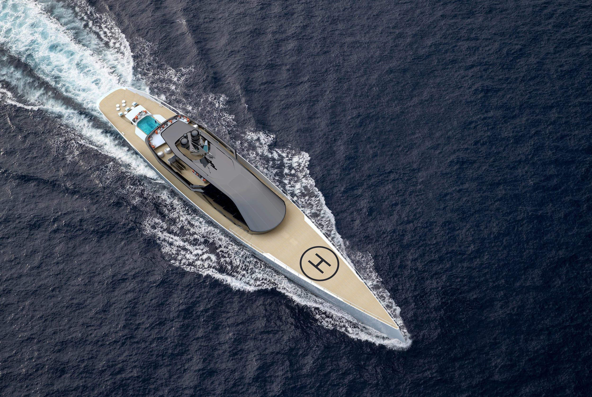 巨大な凧で風力も活用…環境に優しいスーパーヨット「アイス・カイト