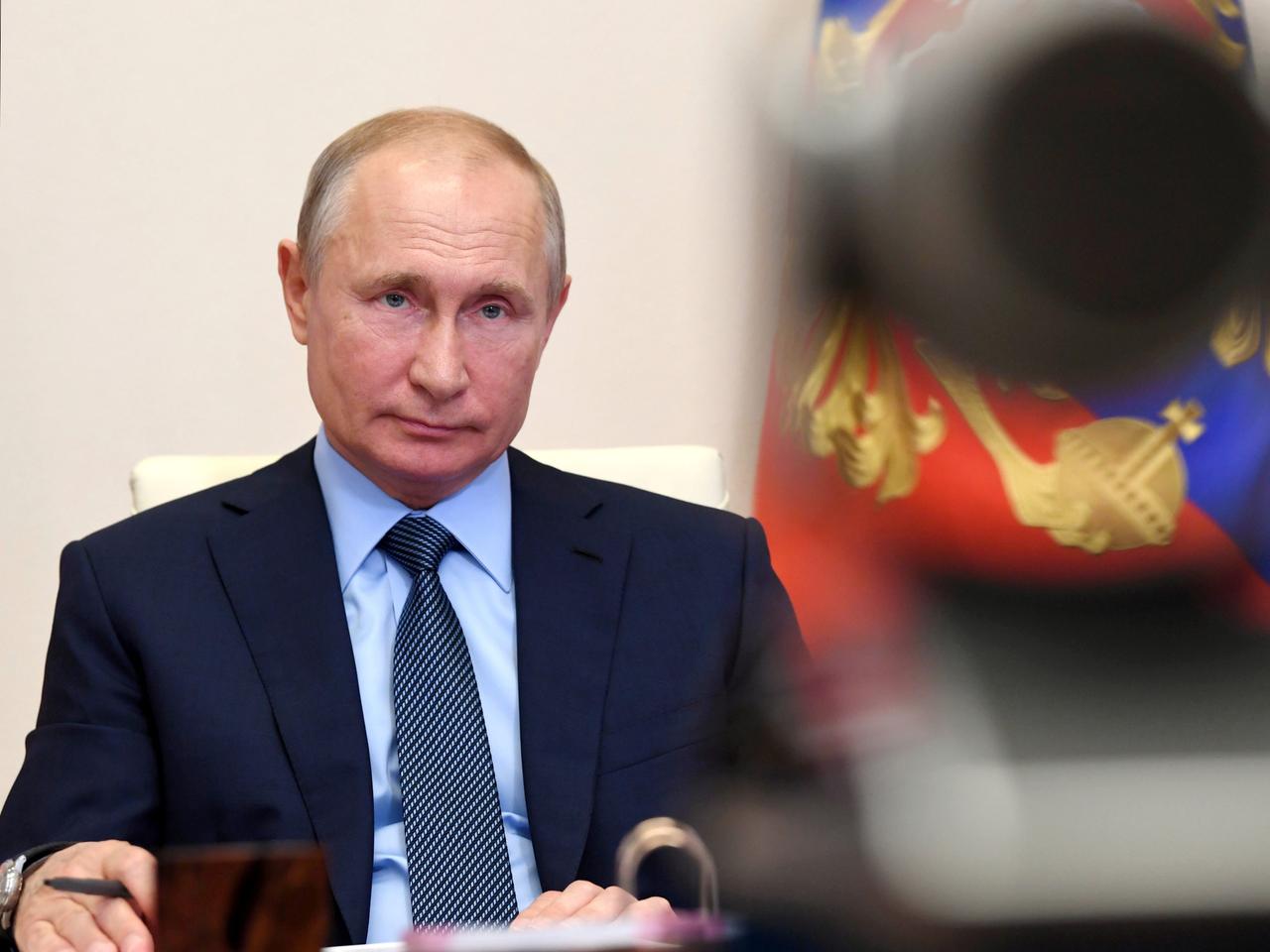 ロシアのプーチン大統領。2020年6月20日撮影。