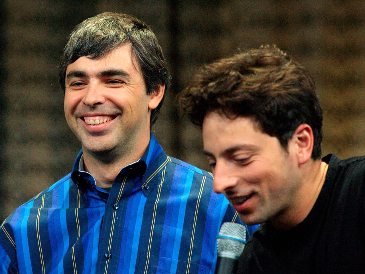 Larry Page (left) and Sergey Brin