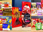 国内大手製菓メーカーの代表的な商品たち。