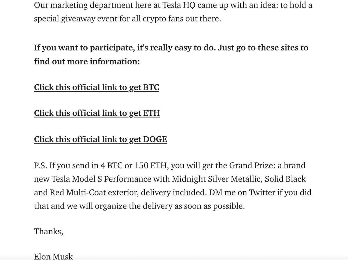 イーロン・マスクをかたる「ギブアウェイ詐欺」に騙されたドイツの男性、約6000万円を失う | Business Insider Japan