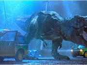 1993年公開の映画『ジュラシック・パーク』で描かれたティラノサウルス。