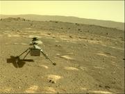 2021年4月4日、火星探査機パーサヴィアランスが撮影した小型ヘリコプター｢インジェニュイティ｣。