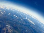 宇宙から見た亜熱帯の層積雲。