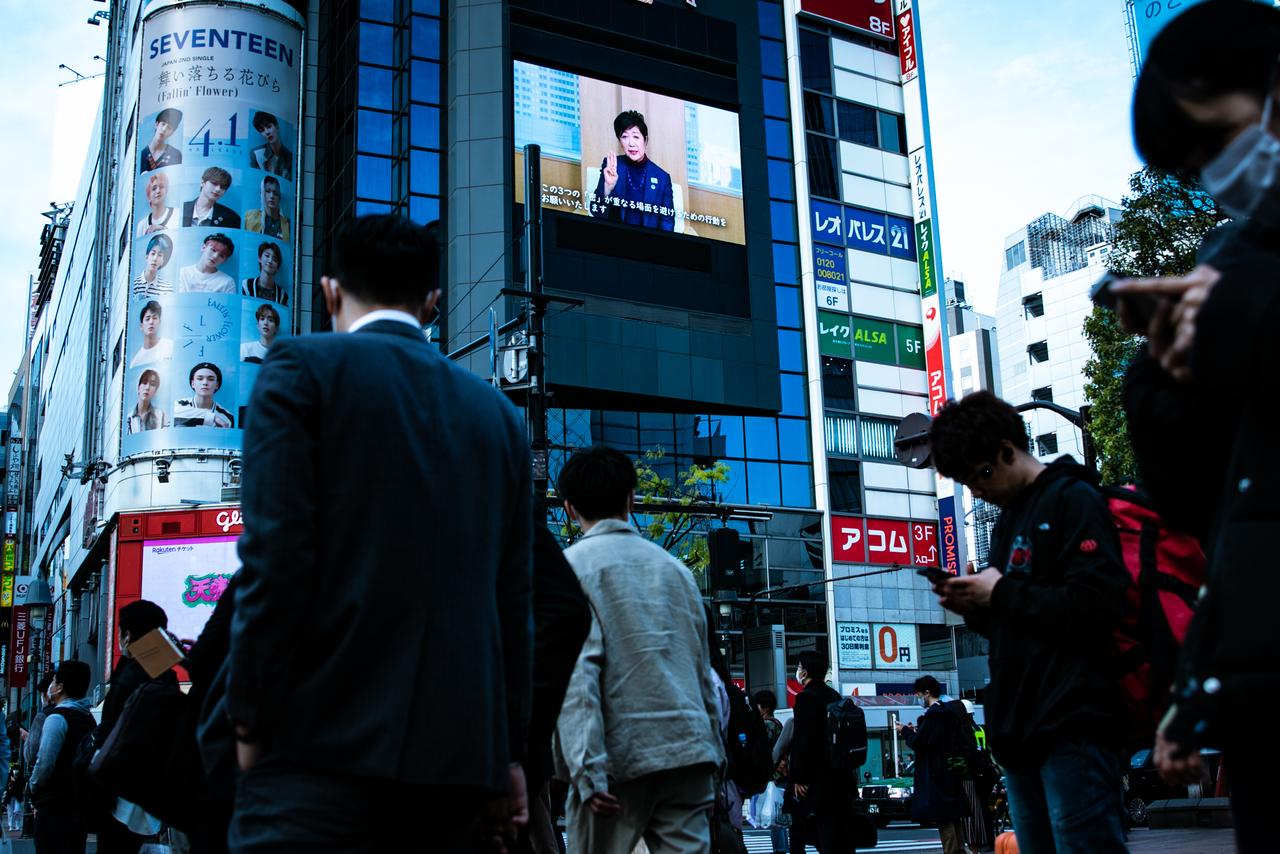 渋谷の街頭ビジョン