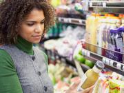 woman and supermarket
