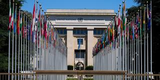 スイスにある国連ジュネーブ事務局。