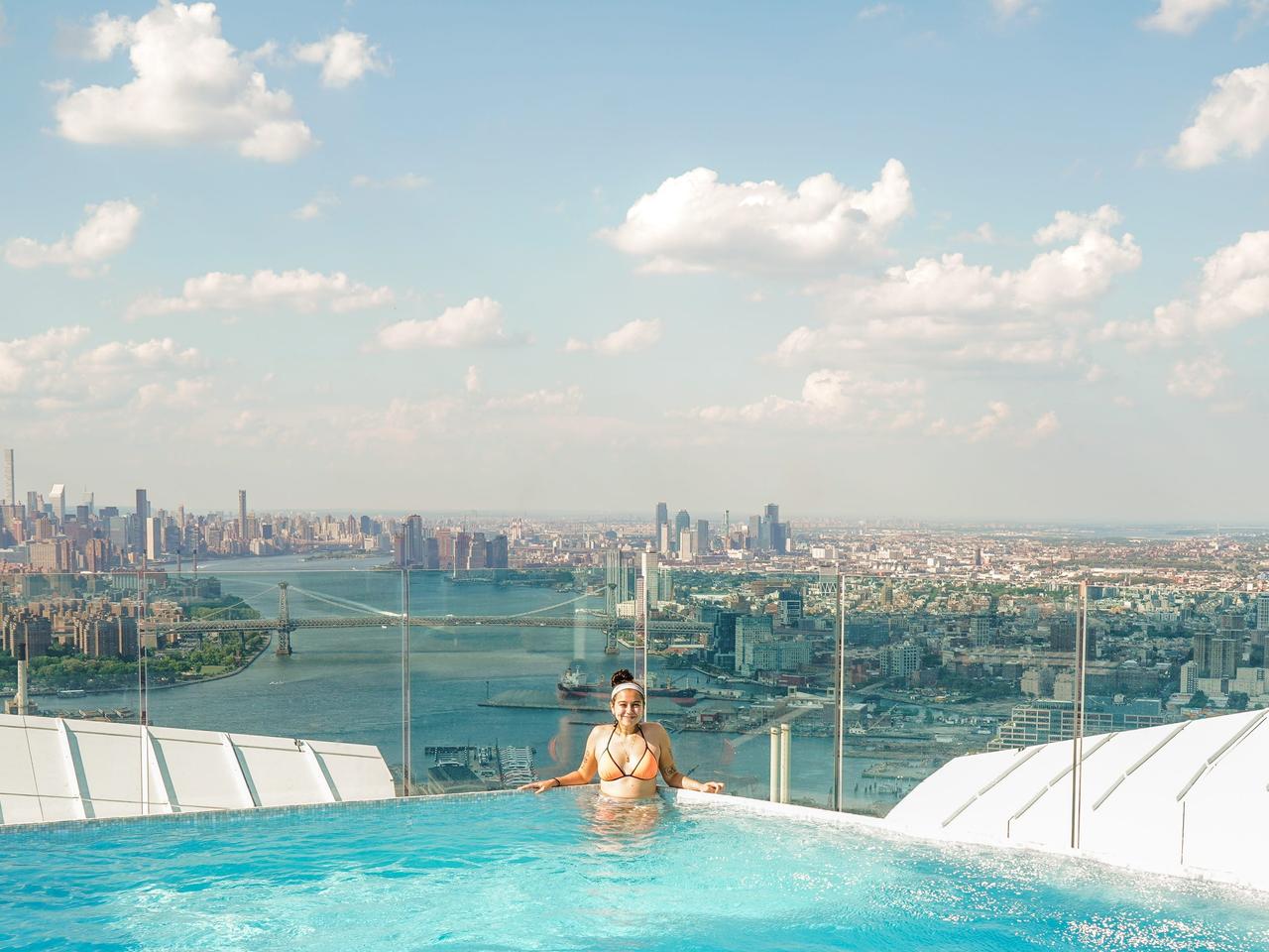 I swam on top of Brooklyn Point, the tallest residential building in the borough.