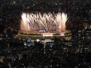 東京オリンピックの開会式は無観客で行われた。