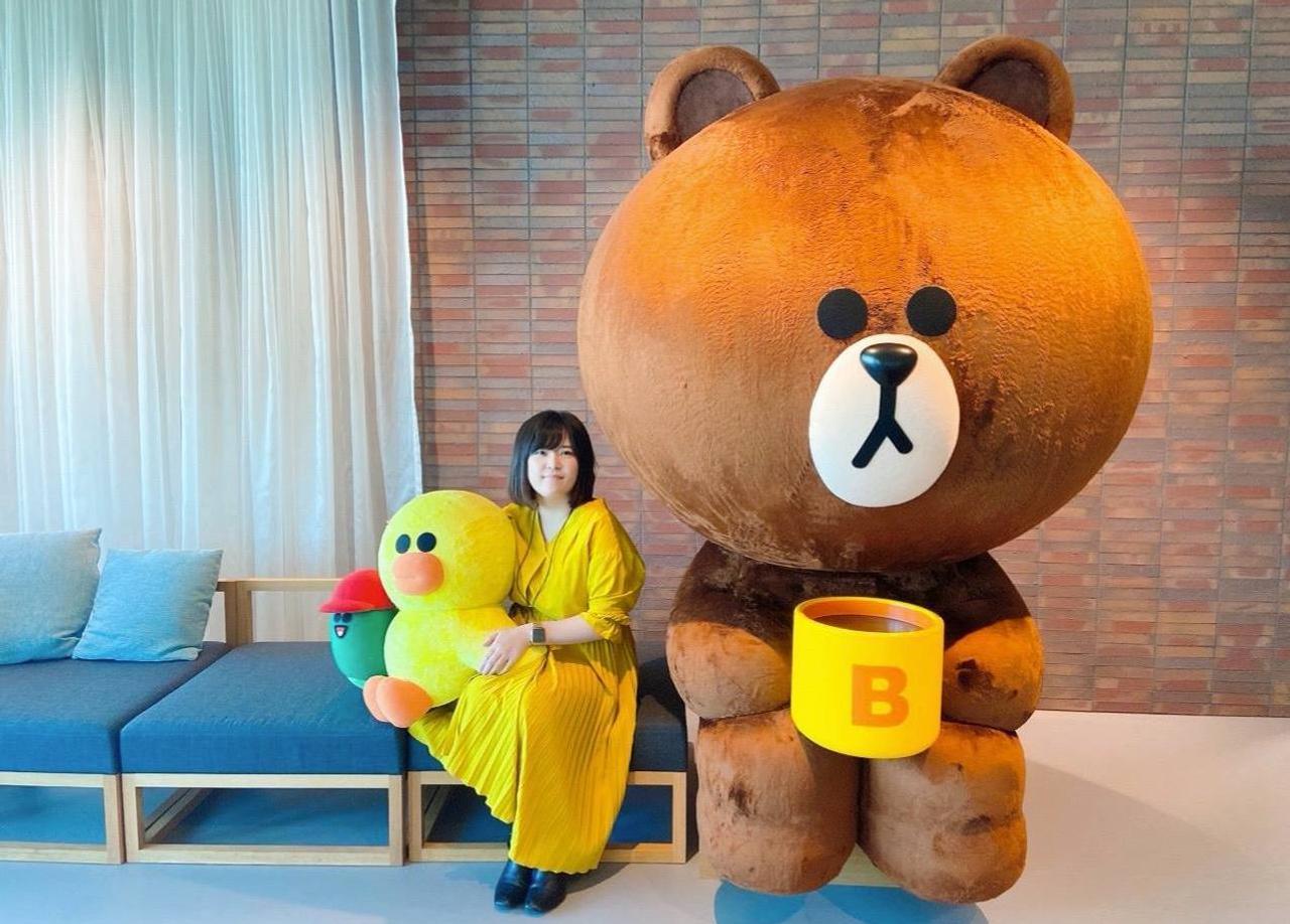 LINEのキャラクターと筆者