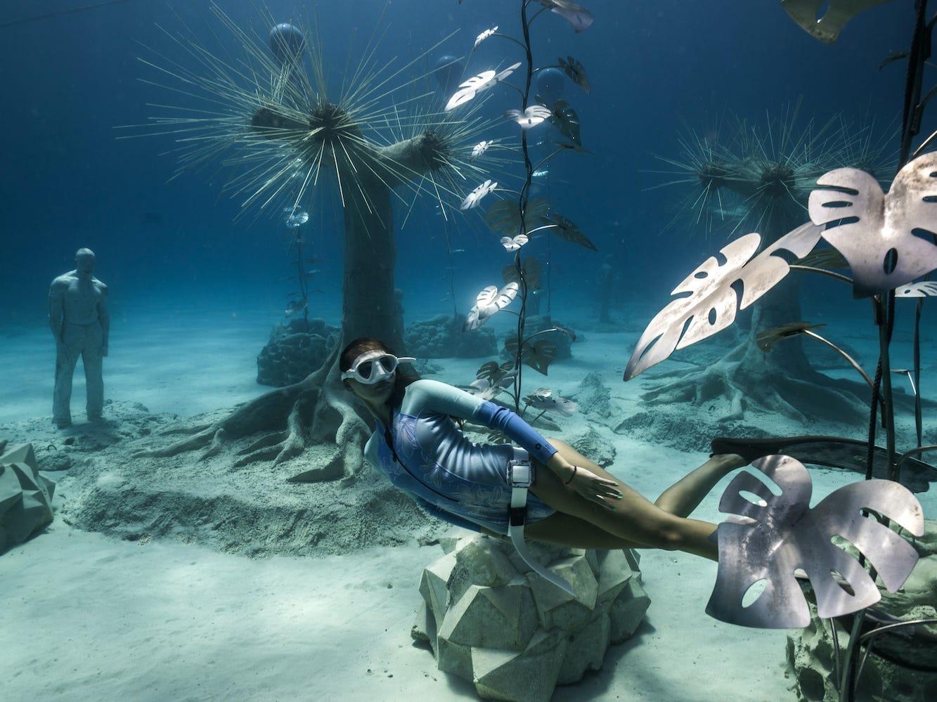 SALE大得価珊瑚　彫り物(3) 海底世界 その他