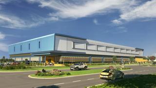 A rendering of General Motors Wallace Battery Cell Innovation Center.