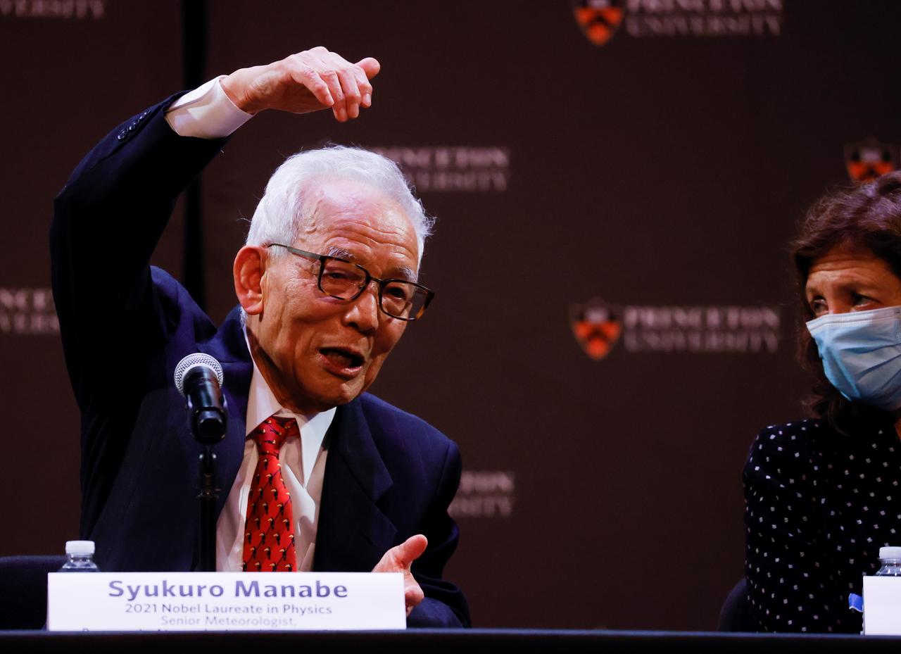 2021年ノーベル物理学賞を受賞した真鍋淑郎博士。