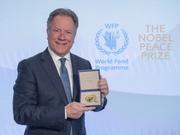 国連世界食糧計画（WFP）のビーズリー事務局長。WFPは2020年のノーベル平和賞を受賞した。