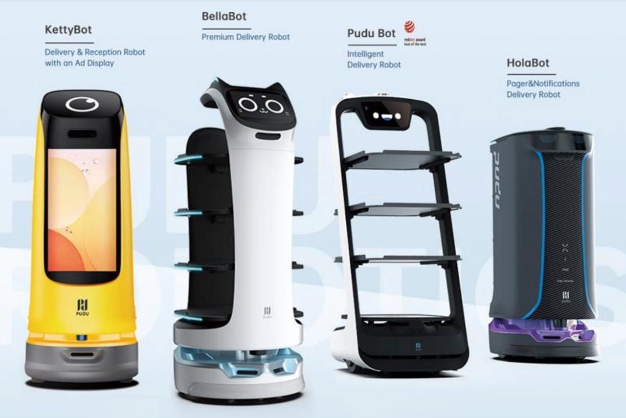 アメリカン・ロボテック社は4つの配膳ロボットを販売中。価格は最も高いもので1万7800ドル。