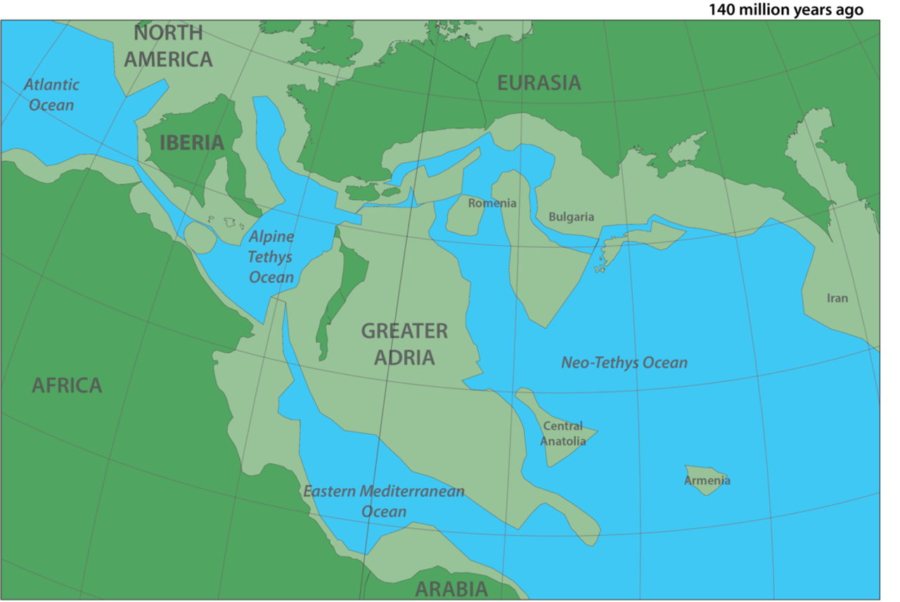 大アドリア大陸の地図