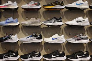  Shoes line the shelves at the Nike store on December 21, 2021 in Miami Beach, Florida.?