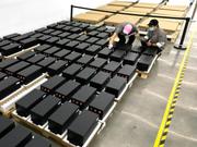Lithium battery modules in China await export