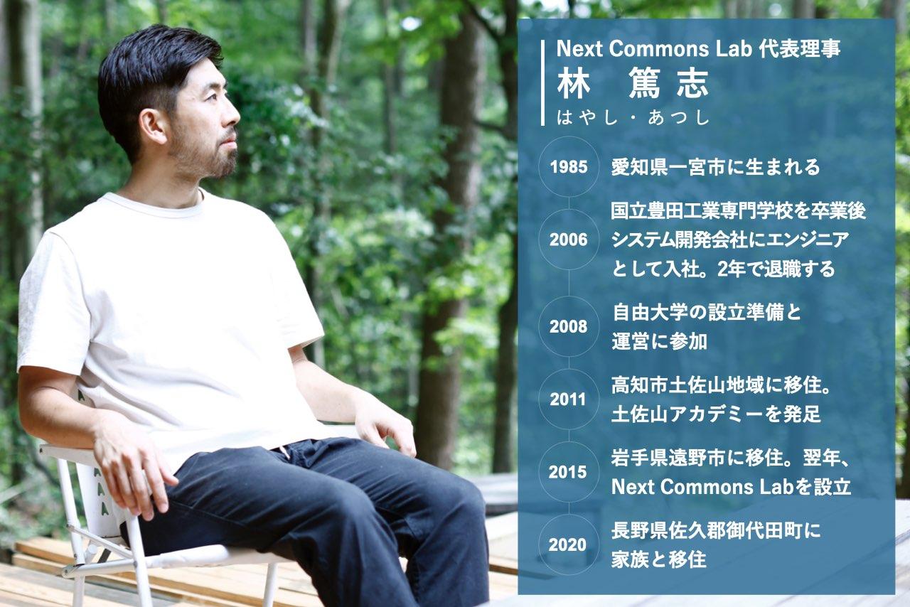 【Next Commons Lab・林篤志1】｢新しい社会｣は地方からつくる。ポスト資本主義を私たちはどう生きるか | Business ...