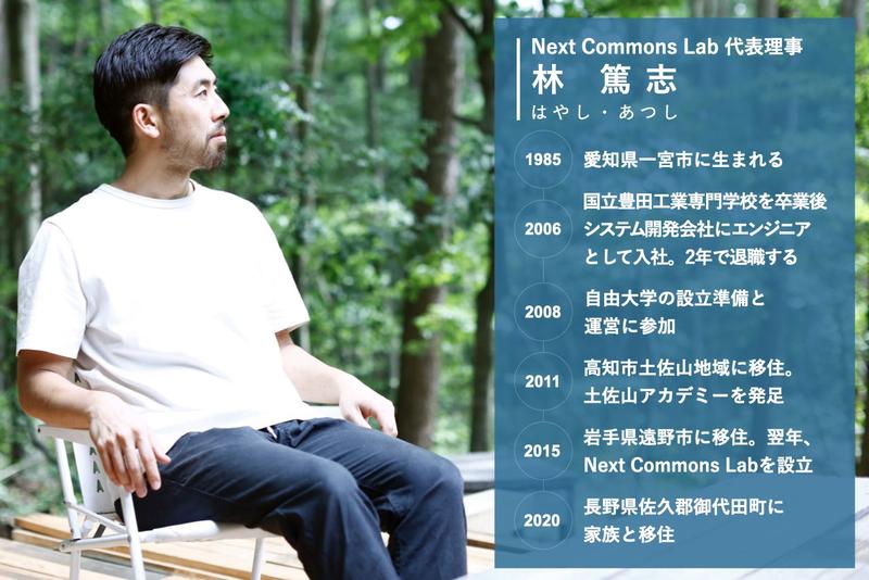 Next Commons Lab・林篤志1】「新しい社会」は地方からつくる