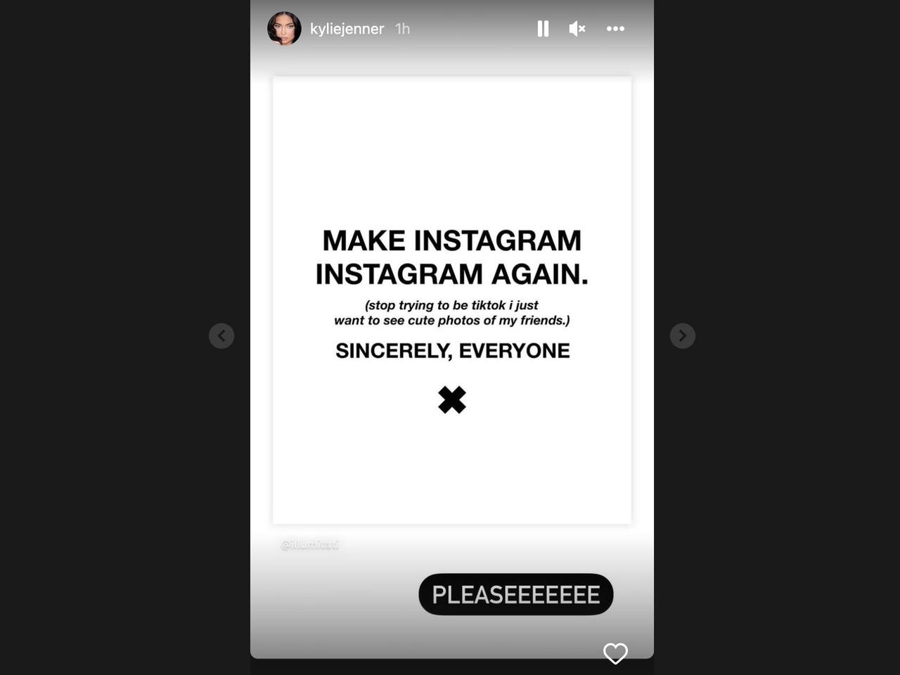 Kylie's Instagram