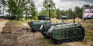 エストニアの防衛関連企業、ミルレム・ロボティクスによると、無人地上車両｢THeMIS｣はウクライナの民間人避難に使用されているという。