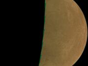NASAの木星探査機ジュノーが2022年9月29日に撮影したエウロパの未加工の画像データ。