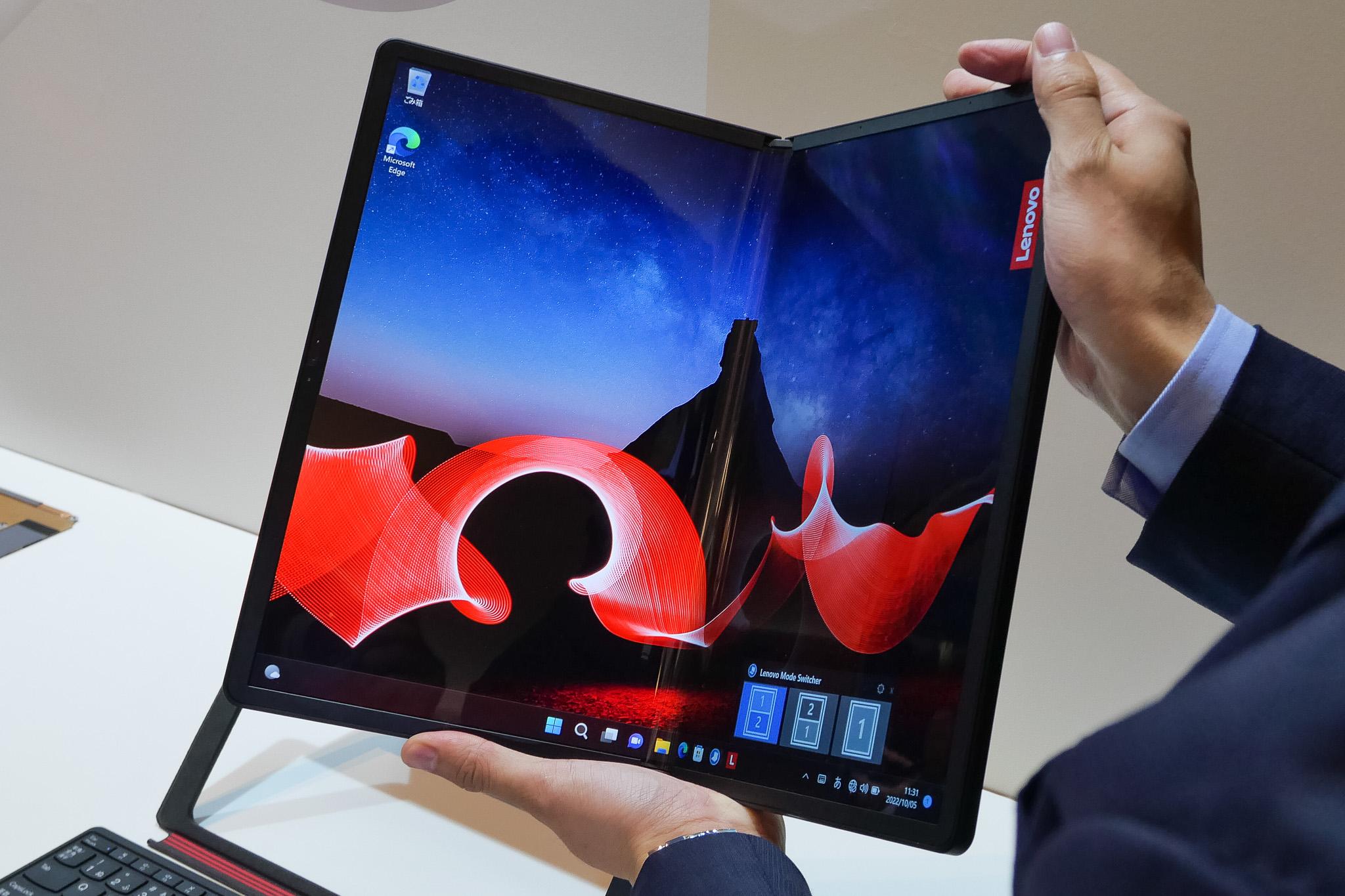 レノボの第2世代“折りたたみ”ノートPC「ThinkPad X1 Fold」の進化を