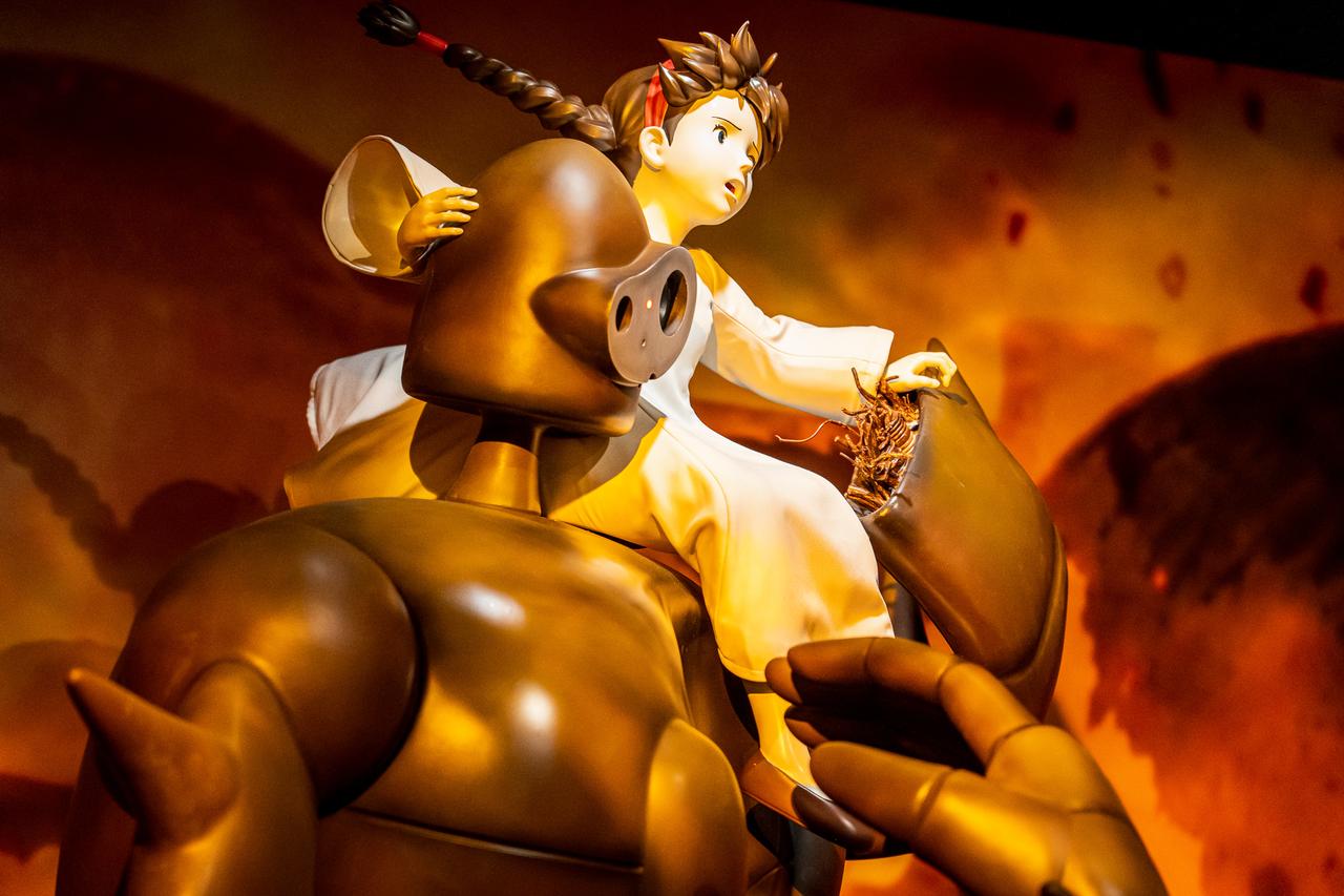 ｢天空の城ラピュタ｣のシーンを再現した体験展示。