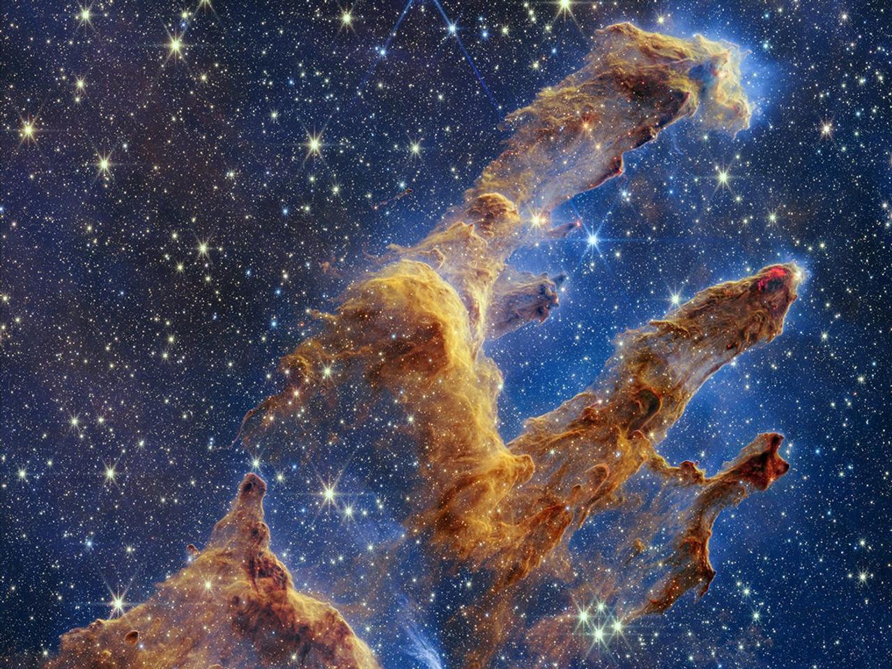 NASAのジェームズ・ウェッブ宇宙望遠鏡が捉えた｢創造の柱｣。
