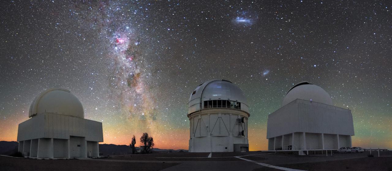 アメリカ国立科学財団の光赤外線天文学研究所が運用するセロ・トロロ汎米天文台の望遠鏡。