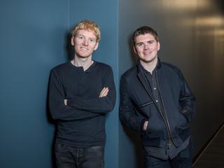 ストライプの共同創業者であるパトリック・コリソン（左）とジョン・コリソン（右）。