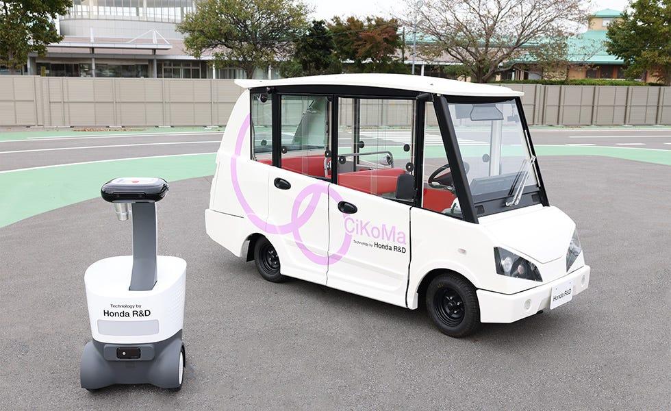 ホンダ、人間と同じようにコミュニケーションできる小型車両のテストを