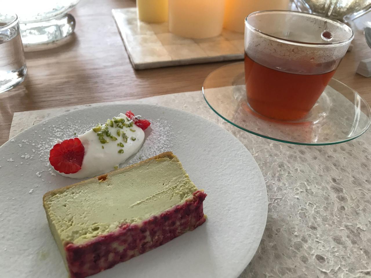 ピスタチオラズベリーチーズケーキ